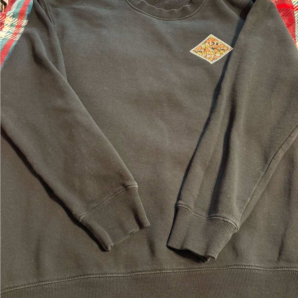 Salty Crew Black Crew Neck Sweater Comfortable Knit Casual